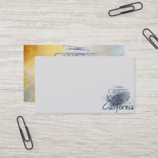Californië Visitekaartje (Voorkant / Achterkant in situ)