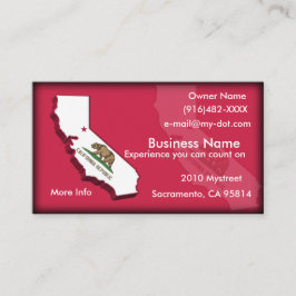 Californië-Visitekaartje Visitekaartje