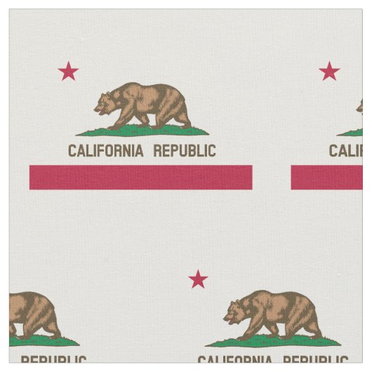 Californië vlag aangepaste stof DIY textiel (Close Up)