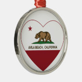 californië vlag avila strand metalen ornament (Rechts)