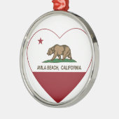 californië vlag avila strand metalen ornament (Links)