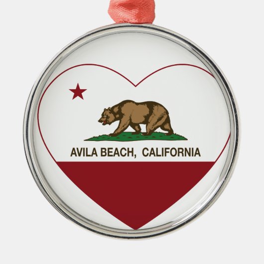 californië vlag avila strand metalen ornament (Voorkant)