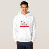 Californië vlag Corvair cabriolet hoodie (Voorkant volledig)