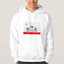 Californië vlag Corvair cabriolet hoodie