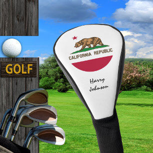 Californië Vlag, Geborduurde Golfclubs Hoezen USA Golfheadcover