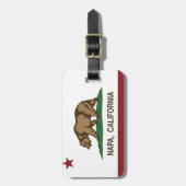 Californië-vlag Napa Bagagelabel (Voorkant verticaal)
