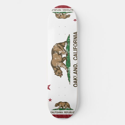californië vlag oakland skateboard (Voorkant)