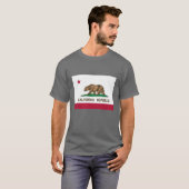 Californië vlag Oversized 2 T-shirt (Voorkant volledig)