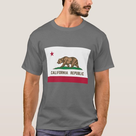 Californië vlag Oversized 2 T-shirt (Voorkant)