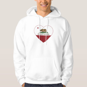 californië vlag palo alto hart hoodie
