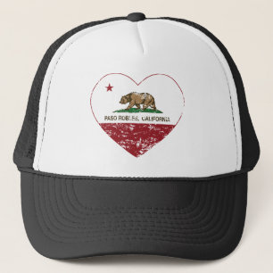 californië vlag paso roebelt hart in nood trucker pet