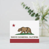 Californië-vlag Rancho Cucamonga Briefkaart (Staand voorkant)