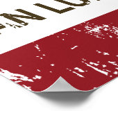 Californië-vlag San Luis Obispo Poster (Hoek)