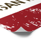 Californië, vlag San Marino Poster (Hoek)