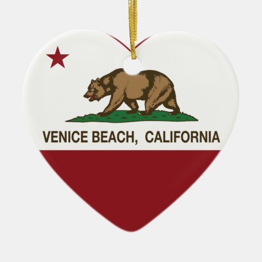 californië vlag venice strand keramisch ornament (Voorkant)
