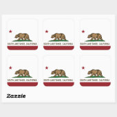 Californië-vlag Zuidmeer Tahoe Vierkante Sticker (Vel)