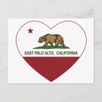 californië vlaggen oost - palo alto - hart