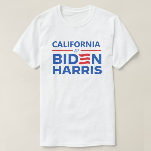 Californië voor Biden Harris T-shirt (Design voorkant)