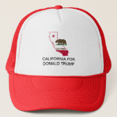 CALIFORNIË VOOR DONALD TRUMP 2020 TRUCKER HAT TRUCKER PET (Voorkant)