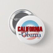 Californië voor Obama Ronde Button 5,7 Cm (Voorkant /achterkant)