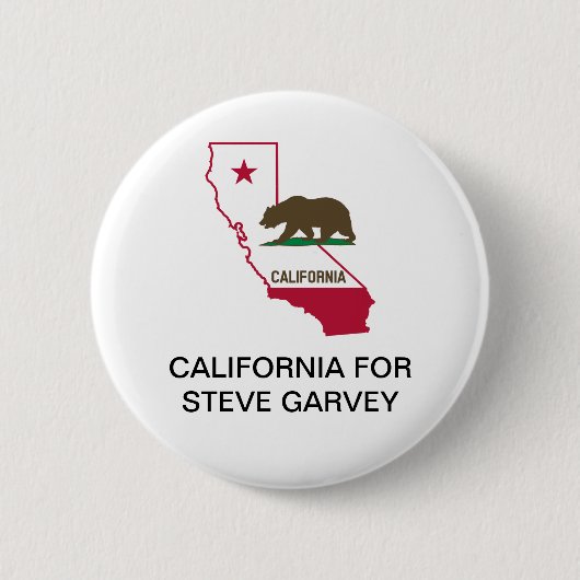 CALIFORNIË voor Steve Garvey SENATE Button (Voorkant)
