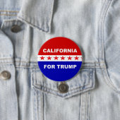 Californië voor Trump Ronde Button 7,6 Cm (In situ)