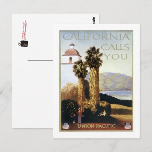  Californië, VS - Briefkaart (Voorkant / Achterkant)