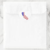 Californië VS silhouet state kaart Hart Sticker (Tas)