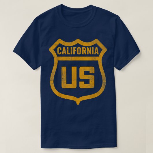 Californië - VS wegverblindend T-shirt (Design voorkant)