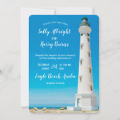 Californië Vuurtoren Aruba Bestemming Bruiloft Kaart (Voorkant)