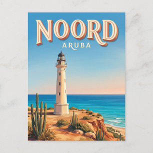 Californië Vuurtoren Noord Aruba Briefkaart