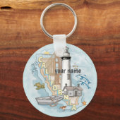 Californië Vuurtoren sleutelhanger (Voorkant)