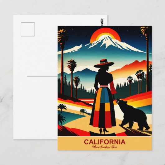 Californië: Waar zonneschijn woont Briefkaart (Voorkant / Achterkant)