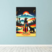 Californië: Waar zonneschijn woont Canvas Afdruk (Insitu (Houten vloer))