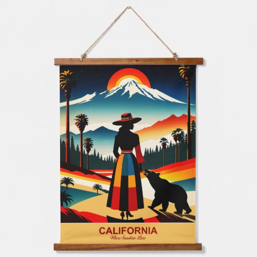 Californië: Waar zonneschijn woont Hangend Wandkleed (Voorkant)