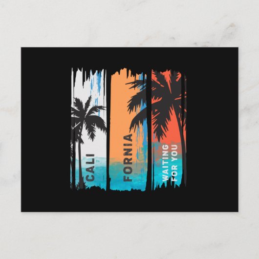 Californië wacht op je briefkaart (Voorkant)