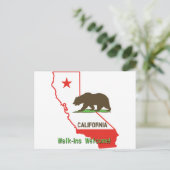 Californië:  Walk-ins Welkom! Briefkaart (Staand voorkant)
