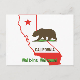 Californië: Walk-ins Welkom! Briefkaart