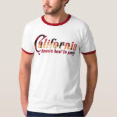 Californië weet hoe je partij moet zijn t-shirt (Voorkant)