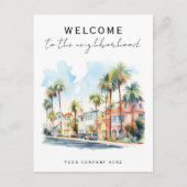 Californië Welkom bij de Buurt Realty Briefkaart (Voorkant)