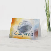 Californië-Wenskaart Kaart (Voorkant)