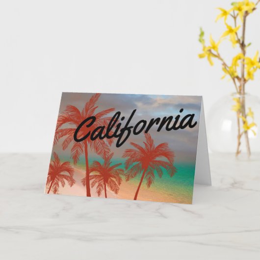 Californië-Wenskaart Kaart (Gele Bloem)