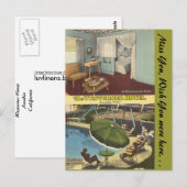 Californië, Westerner Hotel Briefkaart (Voorkant / Achterkant)