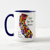 Californië - wij zijn het volk - kleurrijke gezich mok (Links)