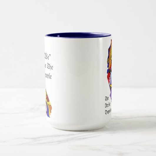 Californië - wij zijn het volk - kleurrijke gezich mok (Midden)