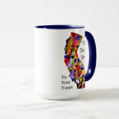 Californië - wij zijn het volk - kleurrijke gezich mok (Voorkant rechts)