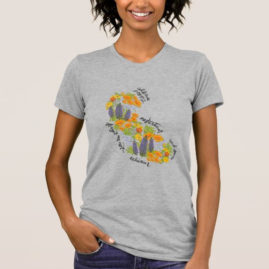 Californië Wildflower T-shirt (Voorkant)