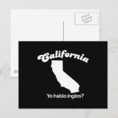 Californië - Yo hablo enkelgelt T-shirt Briefkaart (Voorkant / Achterkant)
