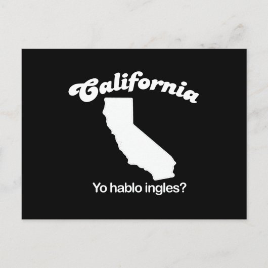 Californië - Yo hablo enkelgelt T-shirt Briefkaart (Voorkant)