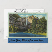 Californië, Yosemite-Herfsten Briefkaart (Voorkant / Achterkant)